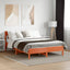 sengeramme uden madras 120x190 cm massivt fyrretræ gyldenbrun