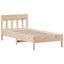 sengeramme uden madras 90x190 cm massivt fyrretræ