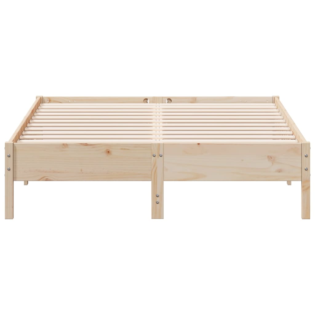 sengeramme uden madras 140x200 cm massivt fyrretræ
