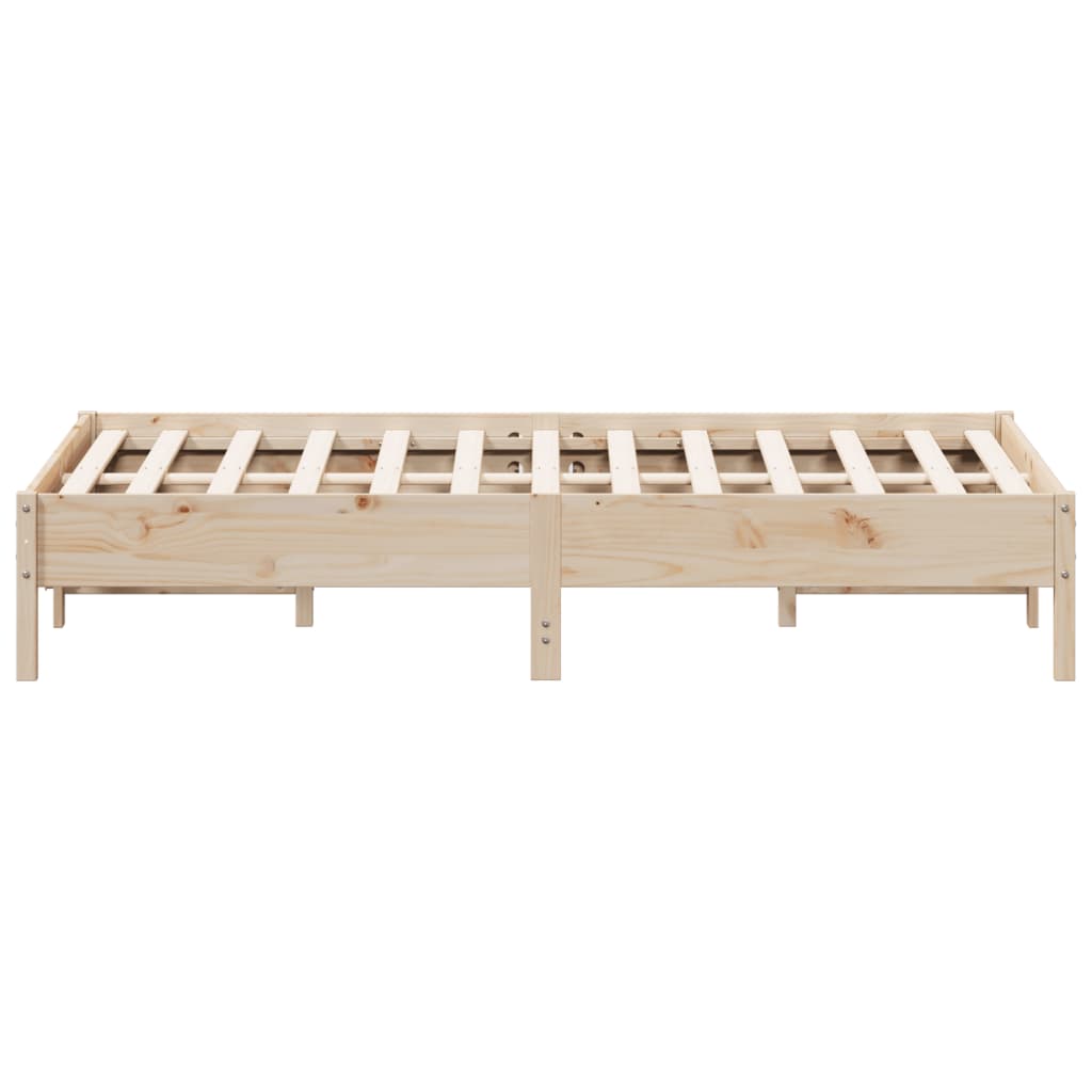 sengeramme uden madras 120x200 cm massivt fyrretræ