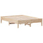 sengeramme uden madras 140x190 cm massivt fyrretræ