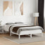 sengeramme uden madras 140x190 cm massivt fyrretræ hvid