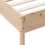 sengeramme uden madras 75x190 cm massivt fyrretræ
