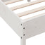 sengeramme uden madras 90x200 cm massivt fyrretræ hvid