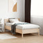 sengeramme uden madras 75x190 cm massivt fyrretræ
