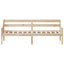 daybed uden madras 80x200 cm massivt fyrretræ