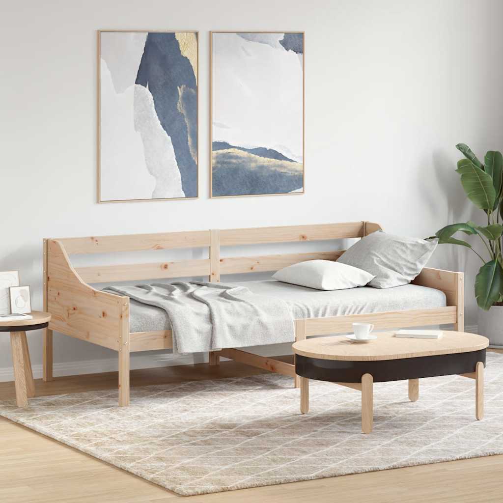 daybed uden madras 80x200 cm massivt fyrretræ
