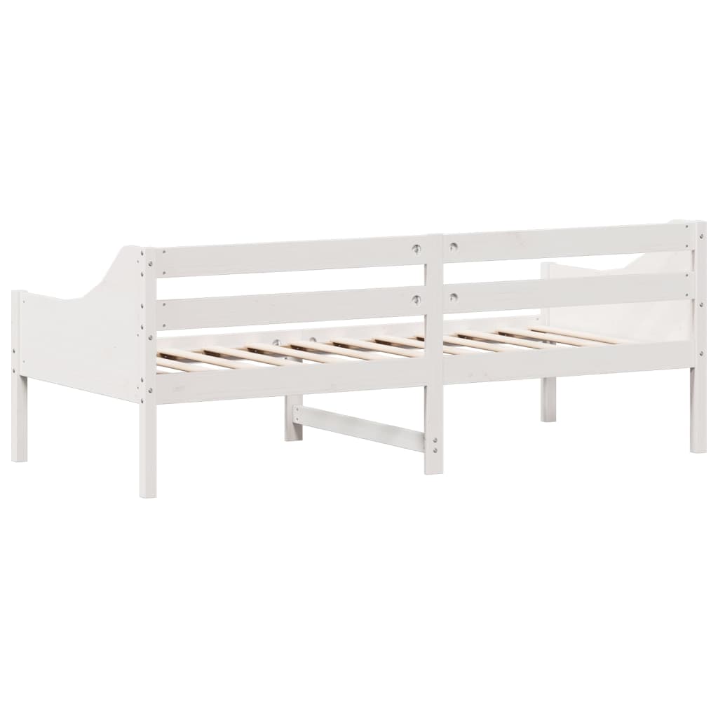 daybed uden madras 80x200 cm massivt fyrretræ hvid