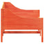 daybed uden madras 80x200 cm massivt fyrretræ gyldenbrun
