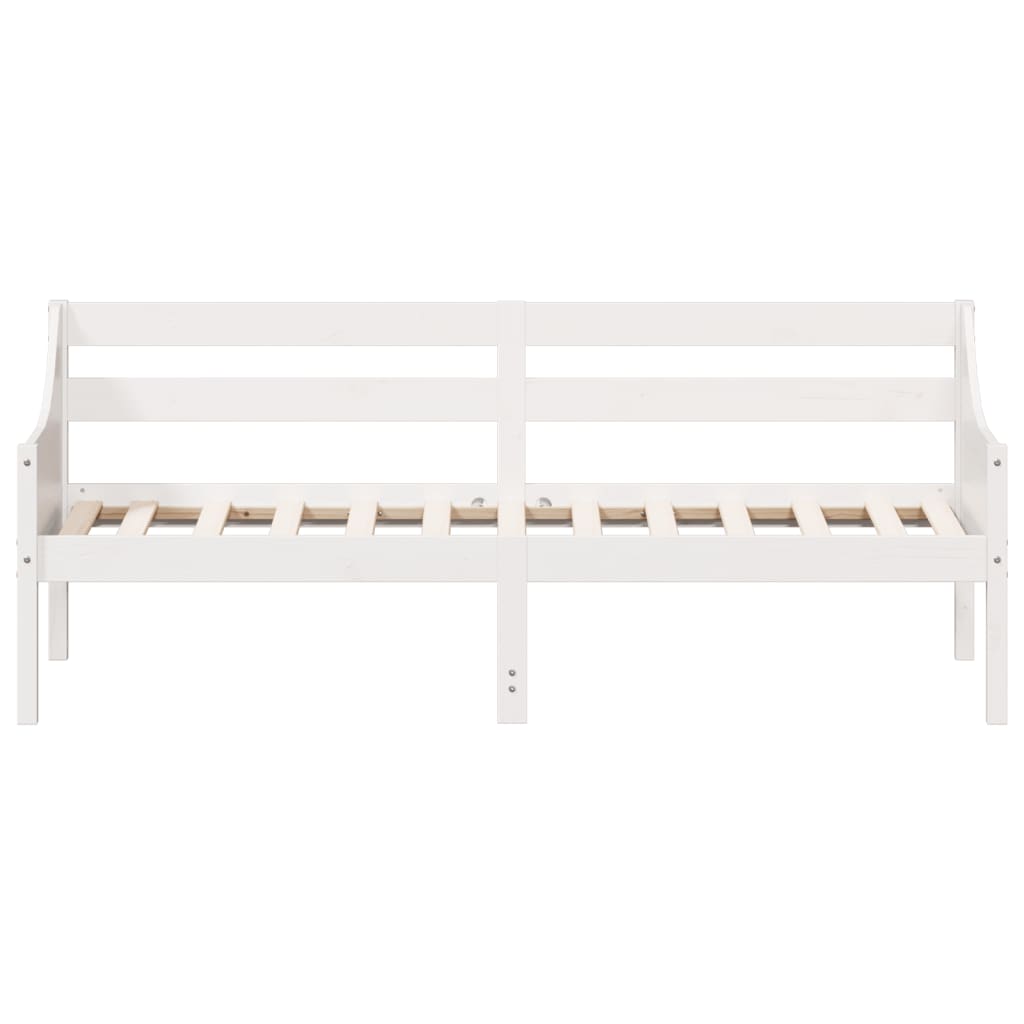 daybed uden madras 90x190 cm massivt fyrretræ hvid