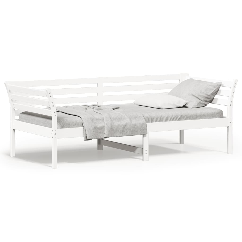 daybed uden madras 80x200 cm massivt fyrretræ hvid