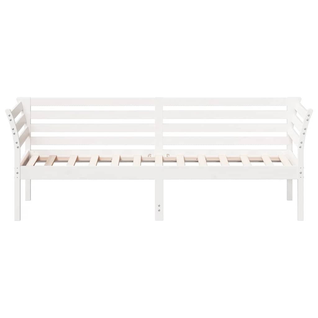 daybed uden madras 90x190 cm massivt fyrretræ hvid