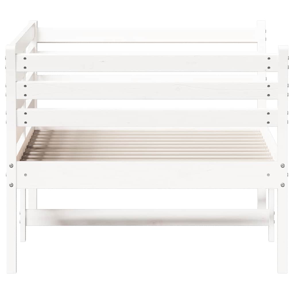 daybed uden madras 90x190 cm massivt fyrretræ hvid