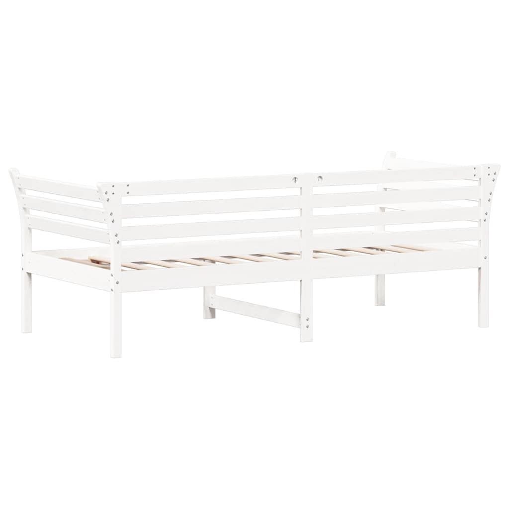 daybed uden madras 90x190 cm massivt fyrretræ hvid
