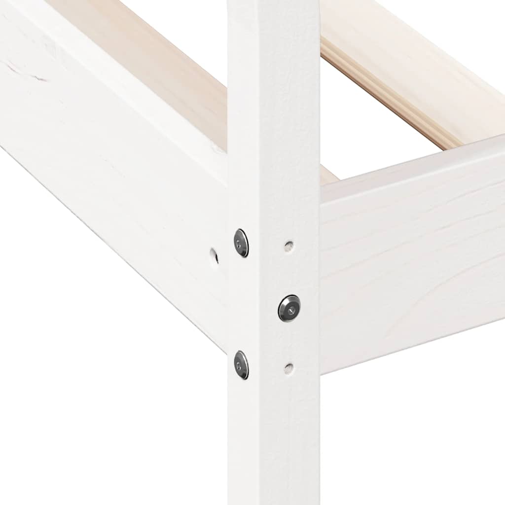 daybed uden madras 90x190 cm massivt fyrretræ hvid