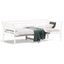 daybed med reol uden madras 75x190 cm massivt fyrretræ hvid