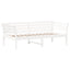 daybed med reol uden madras 75x190 cm massivt fyrretræ hvid
