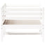 daybed med reol uden madras 75x190 cm massivt fyrretræ hvid