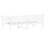 daybed med reol uden madras 75x190 cm massivt fyrretræ hvid