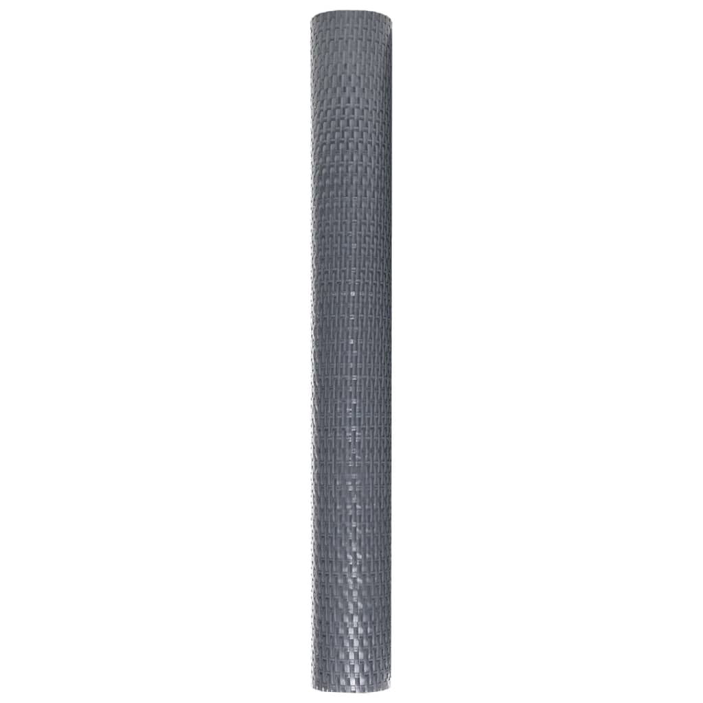 altanafskærmning 1000x80 cm polyrattan antracitgrå