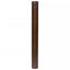 altanafskærmning 500x80 cm polyrattan brun og sort