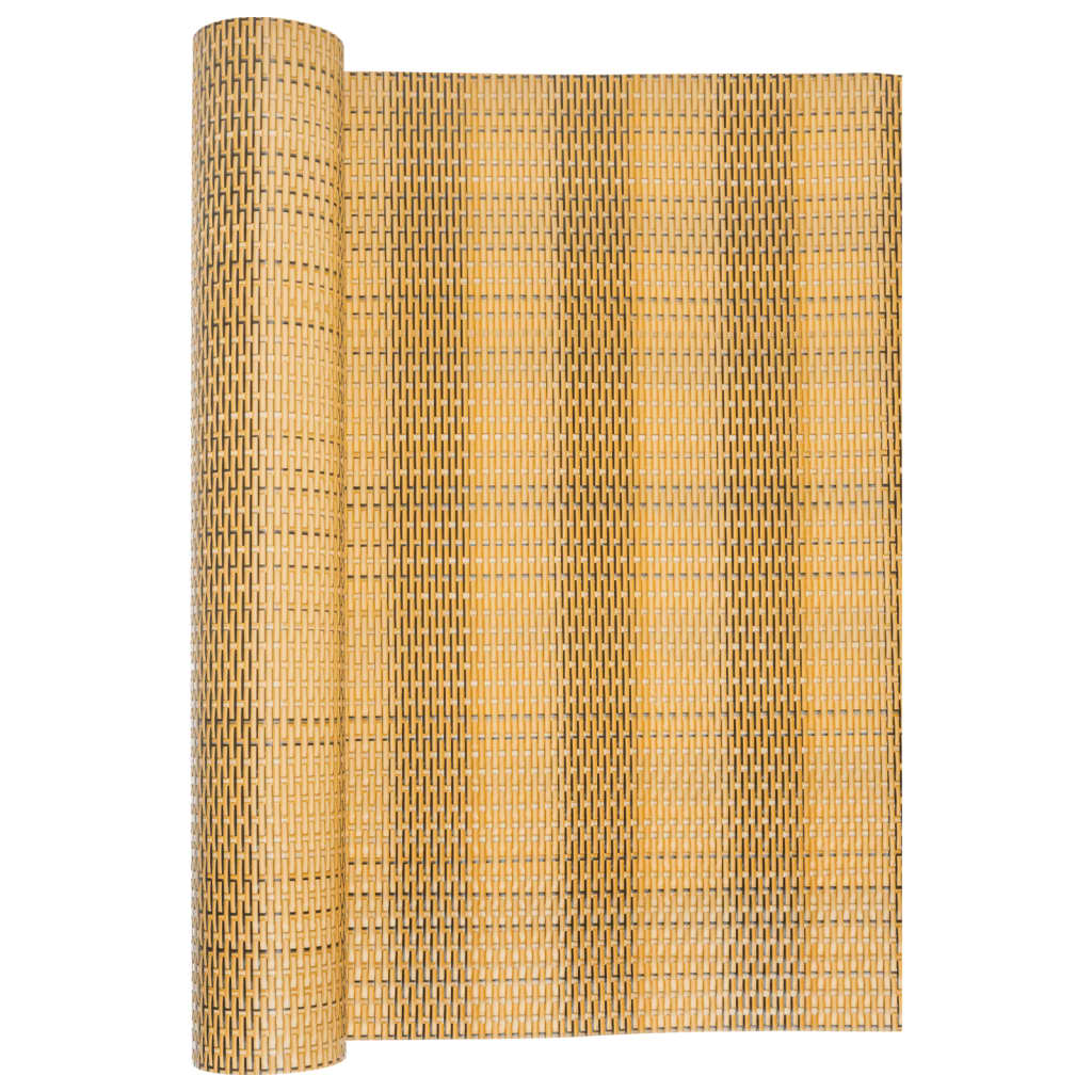 altanafskærmning 300x80 cm polyrattan lysebrun