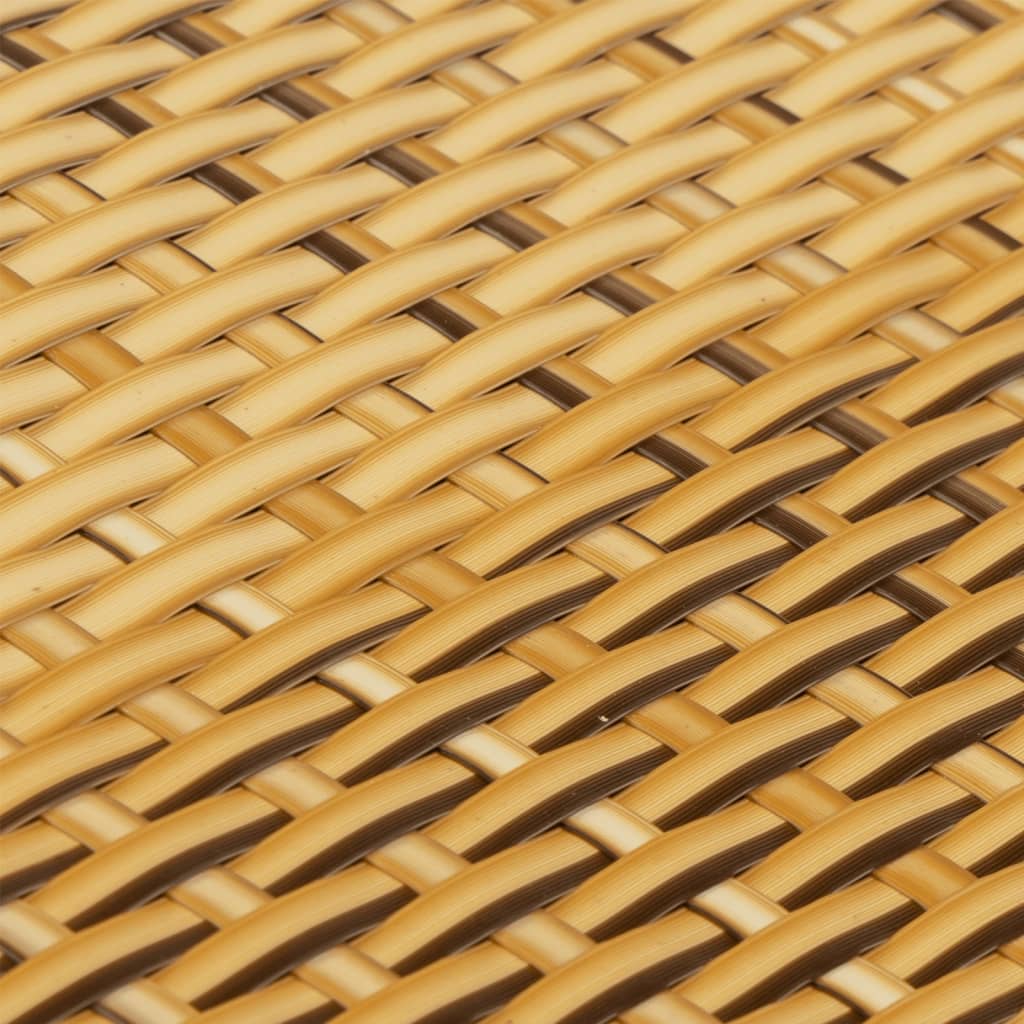 altanafskærmning 300x80 cm polyrattan lysebrun