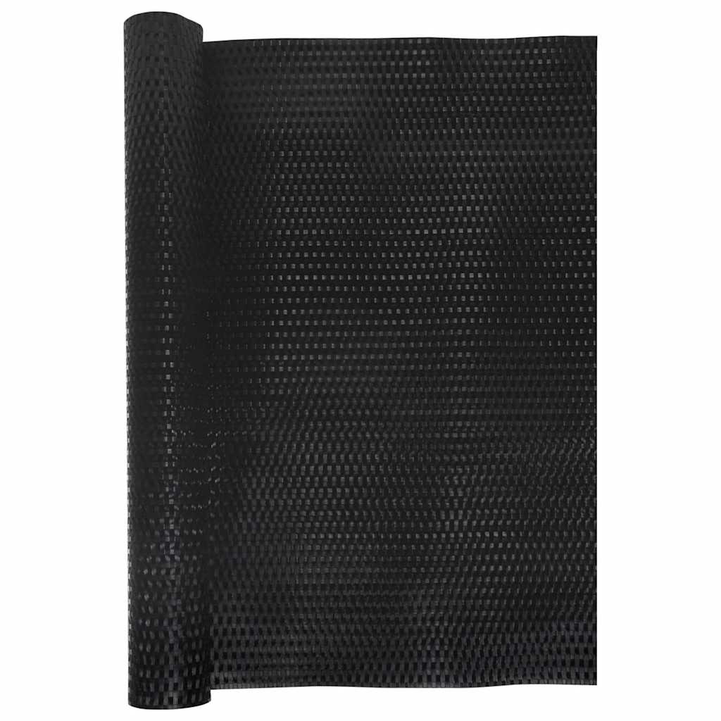 altanafskærmning 500x100 cm polyrattan sort