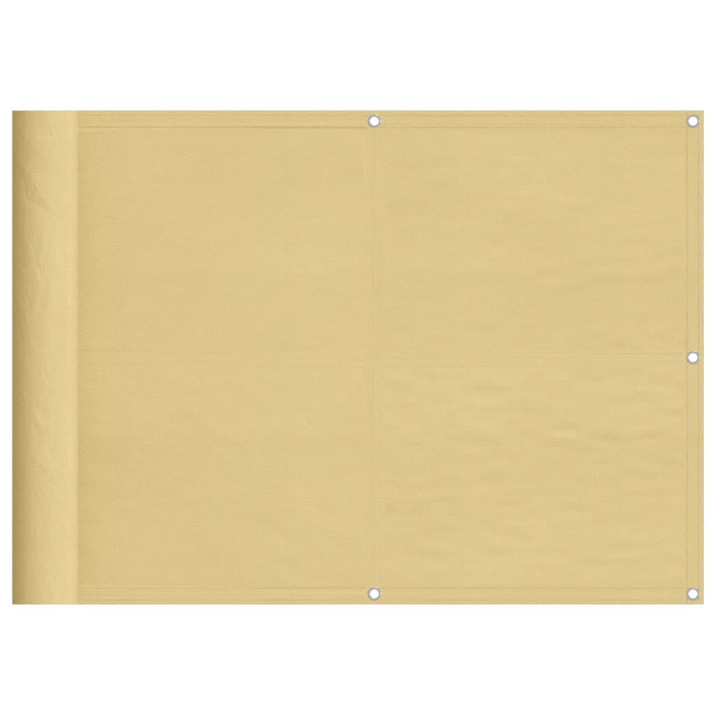 altanafskærmning 75x800 cm 100 % polyester sandfarvet