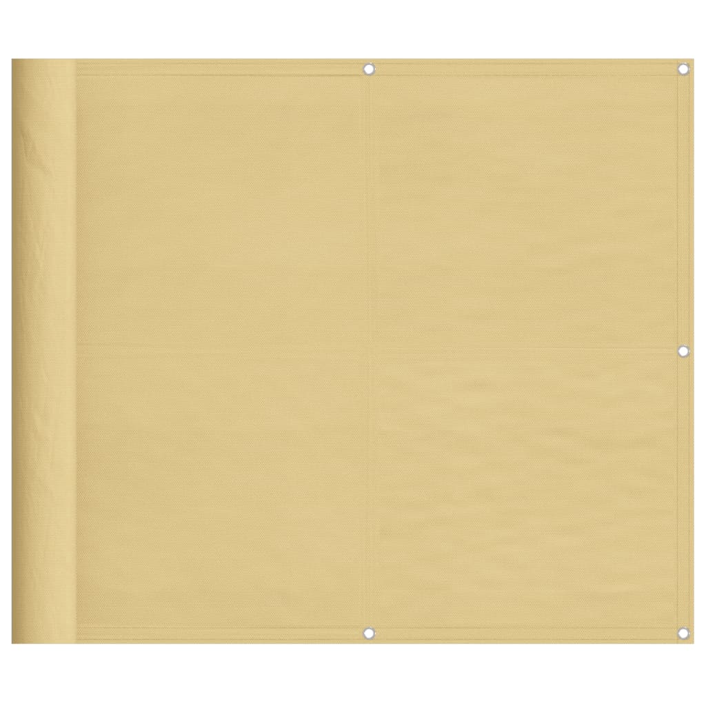 altanafskærmning 90x500 cm 100 % polyester sandfarvet