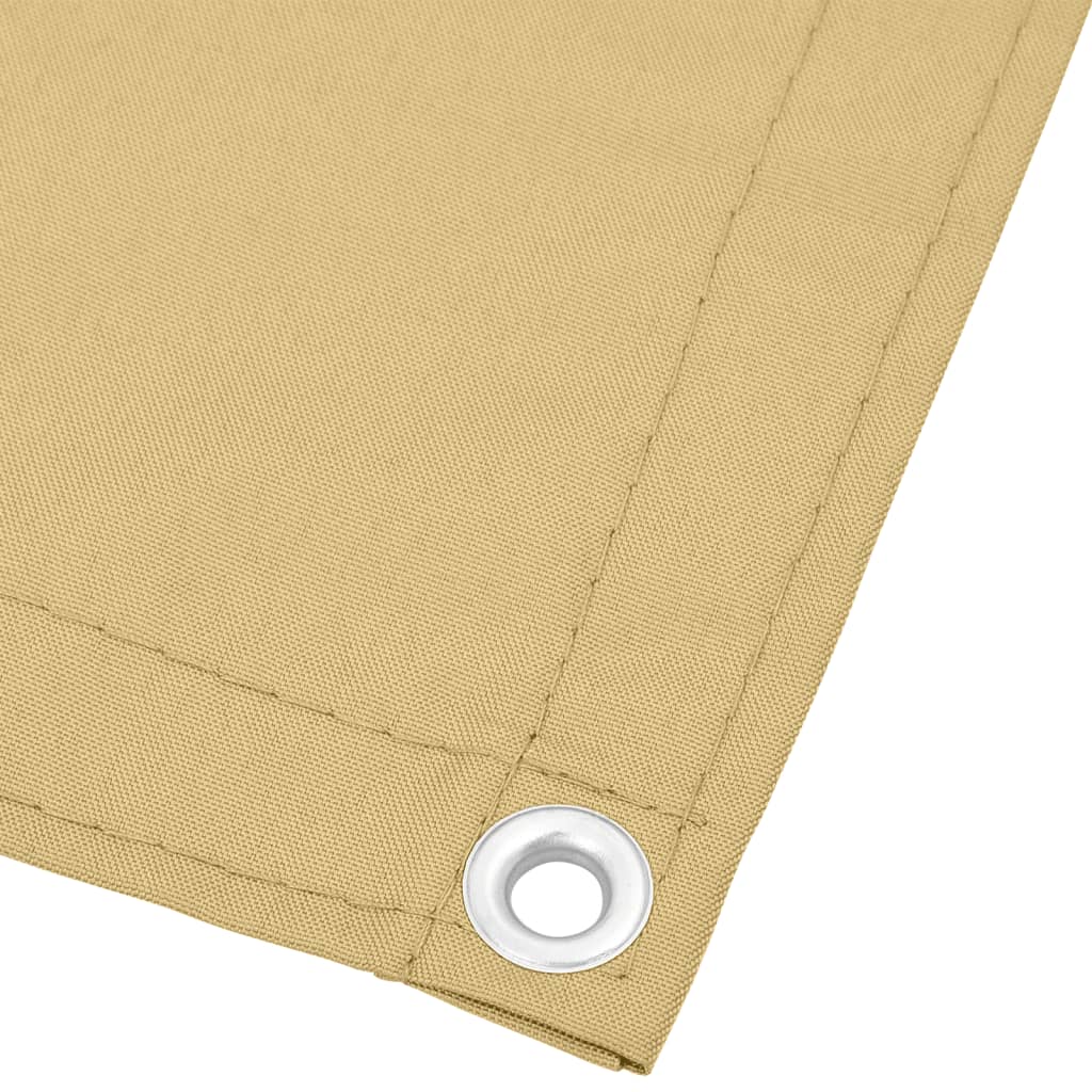 altanafskærmning 90x700 cm 100 % polyester sandfarvet