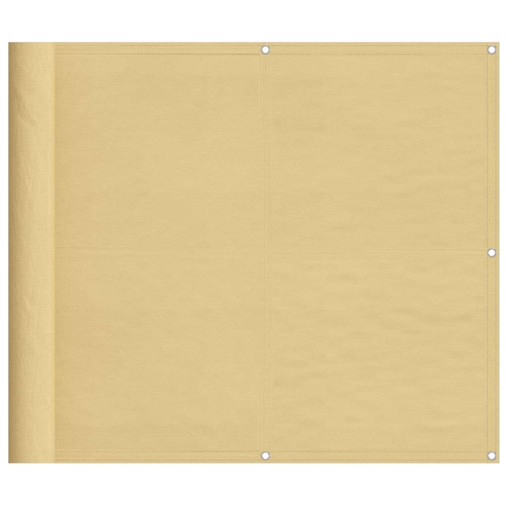 altanafskærmning 90x800 cm 100 % polyester sandfarvet