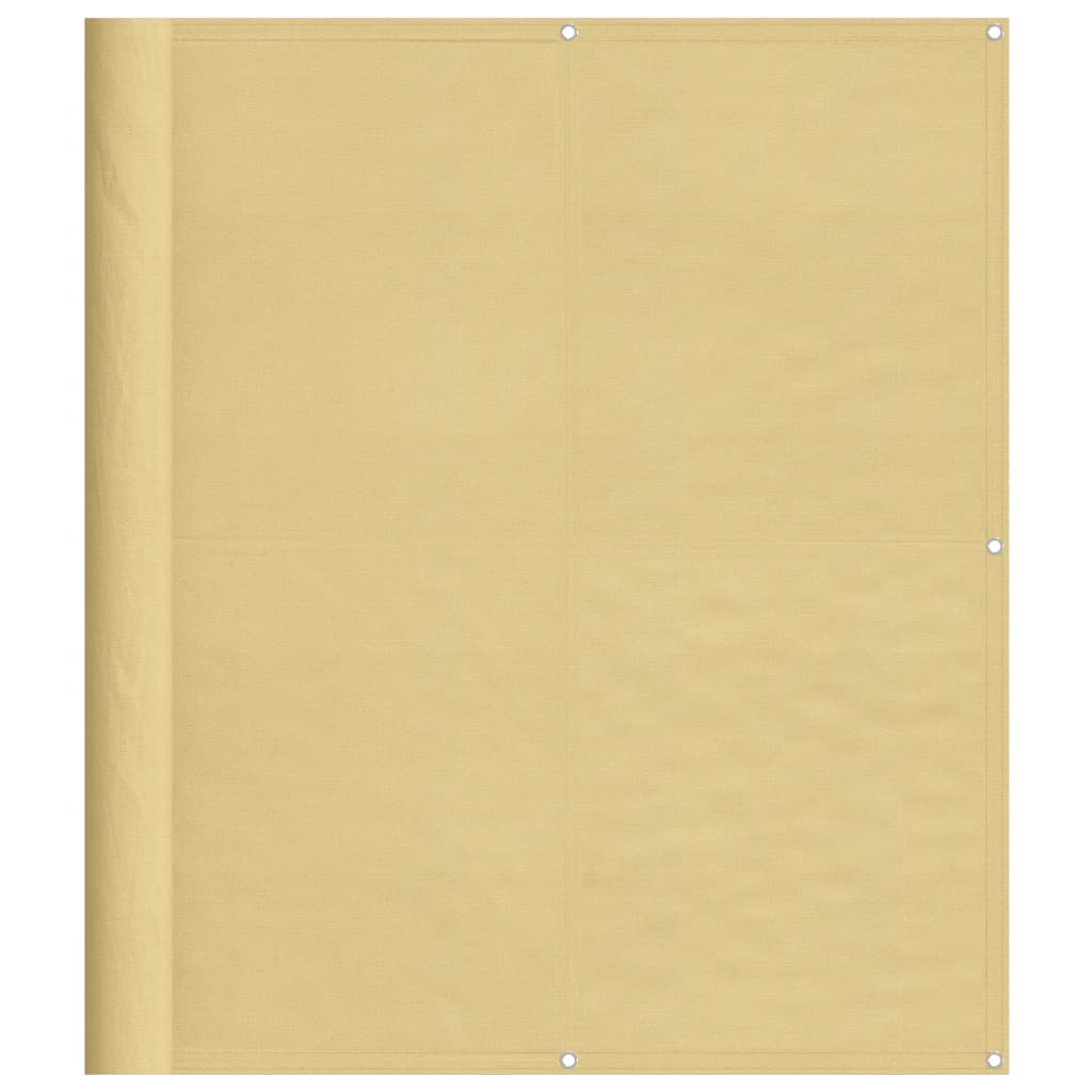 altanafskærmning 120x700 cm 100 % polyester sandfarvet