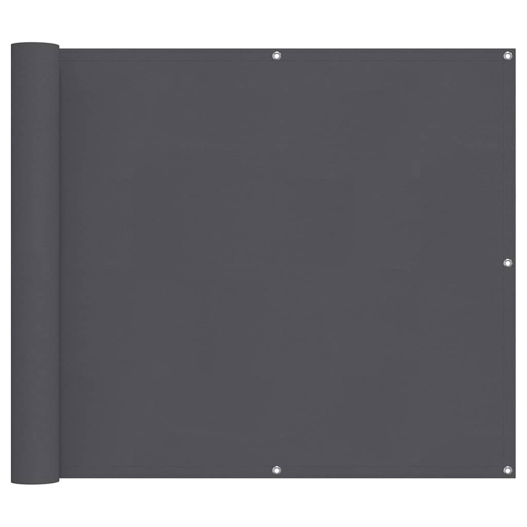 altanafskærmning 90x800 cm 100 % polyester antracitgrå