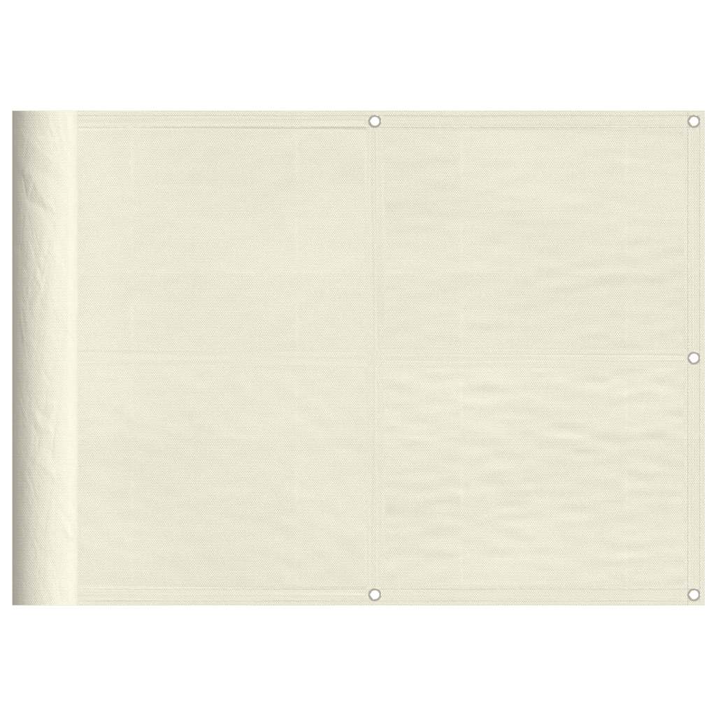 altanafskærmning 75x800 cm 100 % polyester cremefarvet
