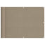 altanafskærmning 75x700 cm 100 % polyester gråbrun