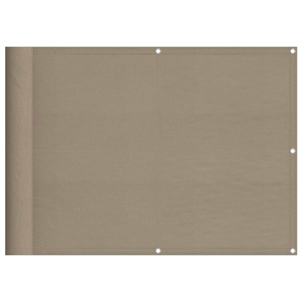 altanafskærmning 75x700 cm 100 % polyester gråbrun