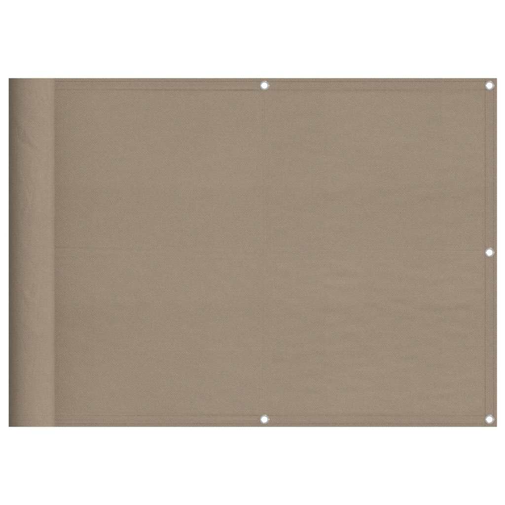 altanafskærmning 75x800 cm 100 % polyester gråbrun