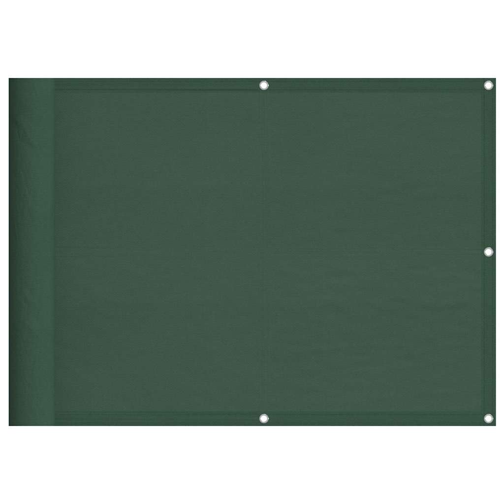 altanafskærmning 75x700 cm 100 % polyester mørkegrøn