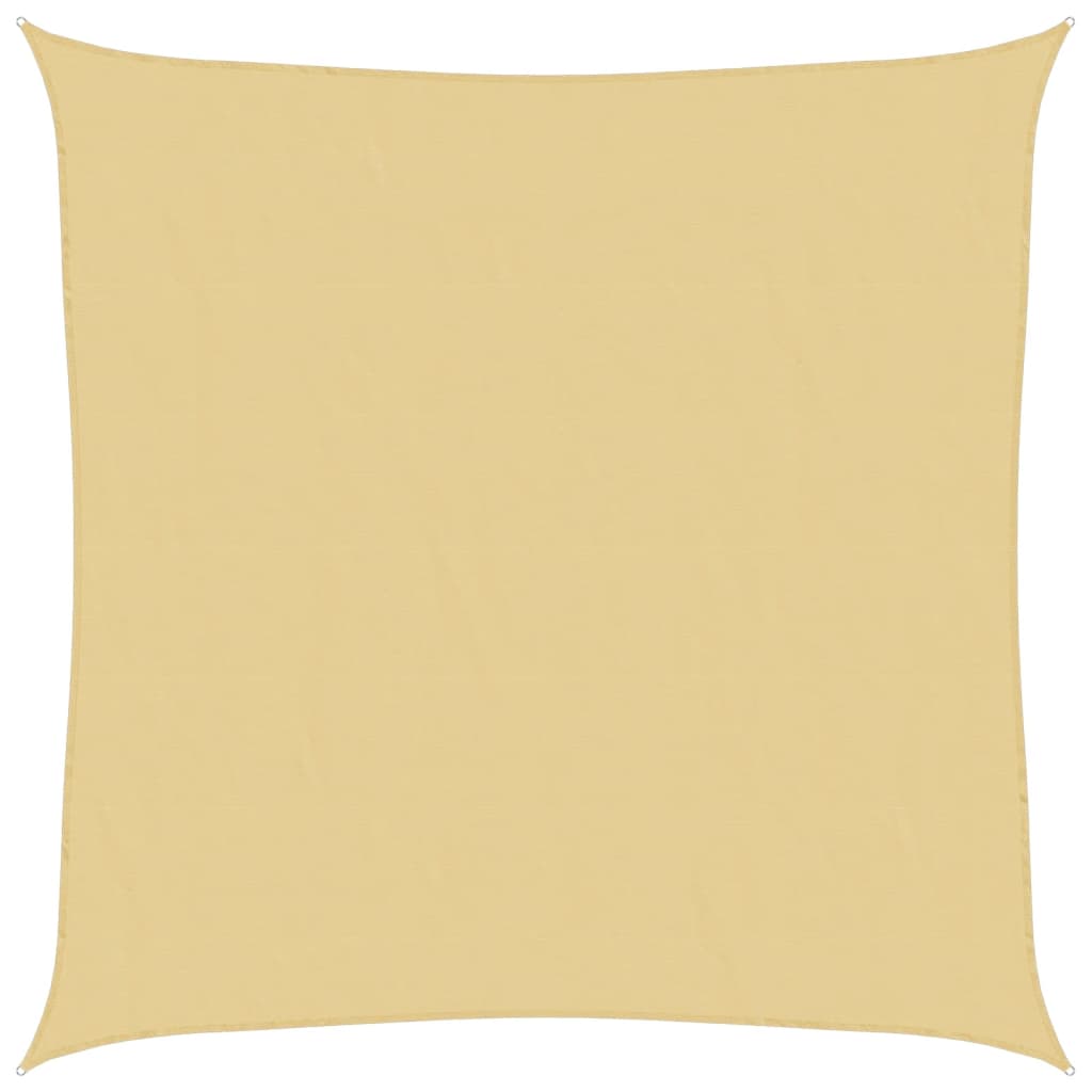 solsejl 3x3 m 100 % polyesterstof sandfarvet
