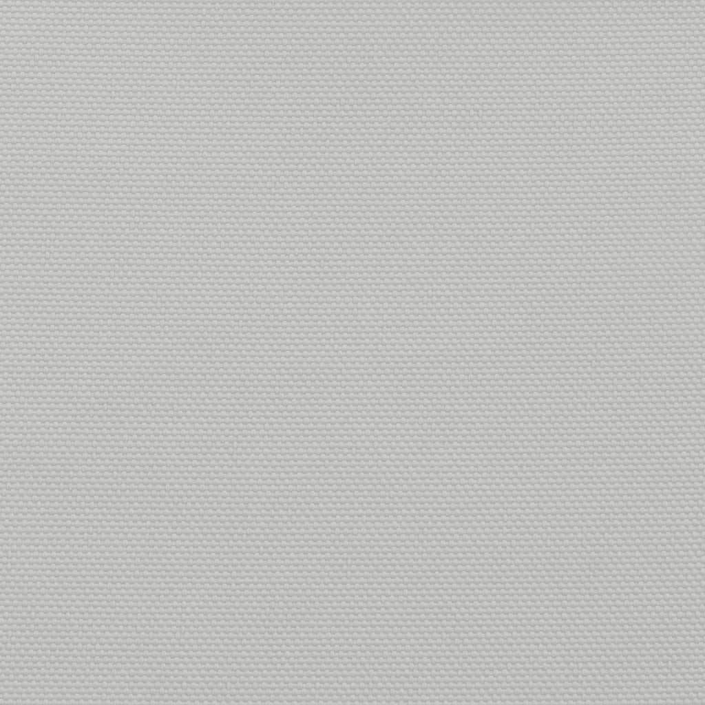 solsejl 6x6x6 m 100 % polyesterstof lysegrå