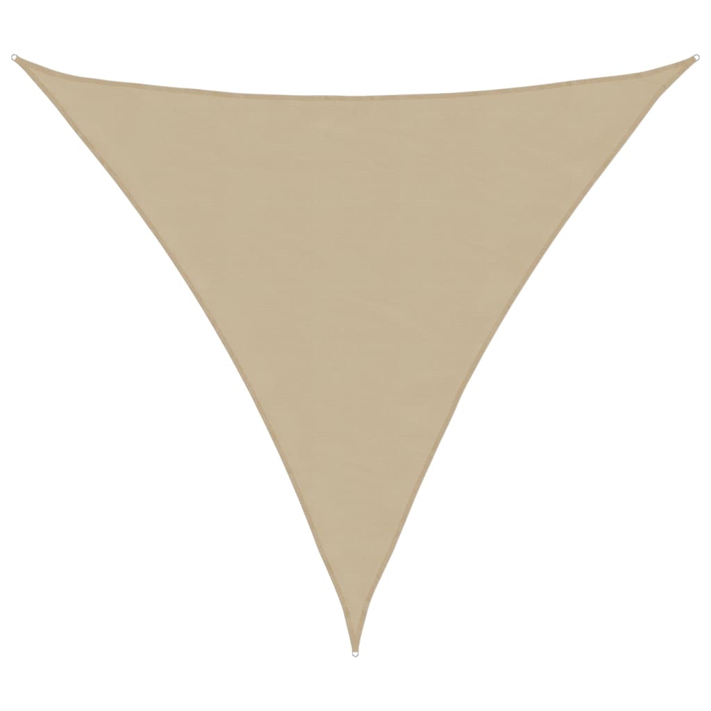 solsejl 2x2x2 m 100 % polyesterstof beige