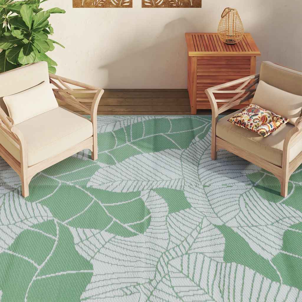 udendørstæppe ARAKIL 190x290 cm PP Grøn
