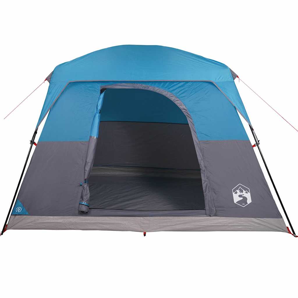 4-personers campingtelt vandtæt blå