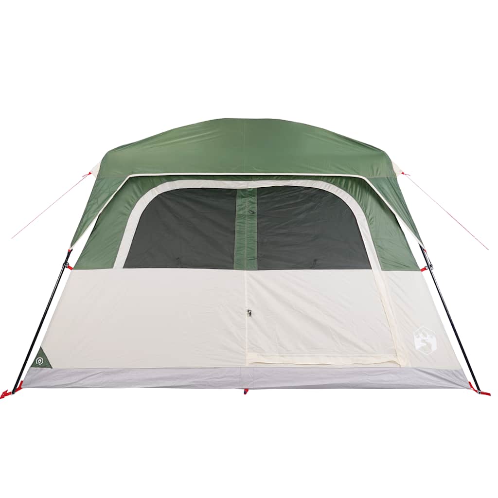6-personers familietelt vandtæt grøn