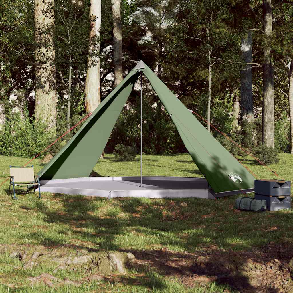 8-personers campingtelt vandtæt grøn