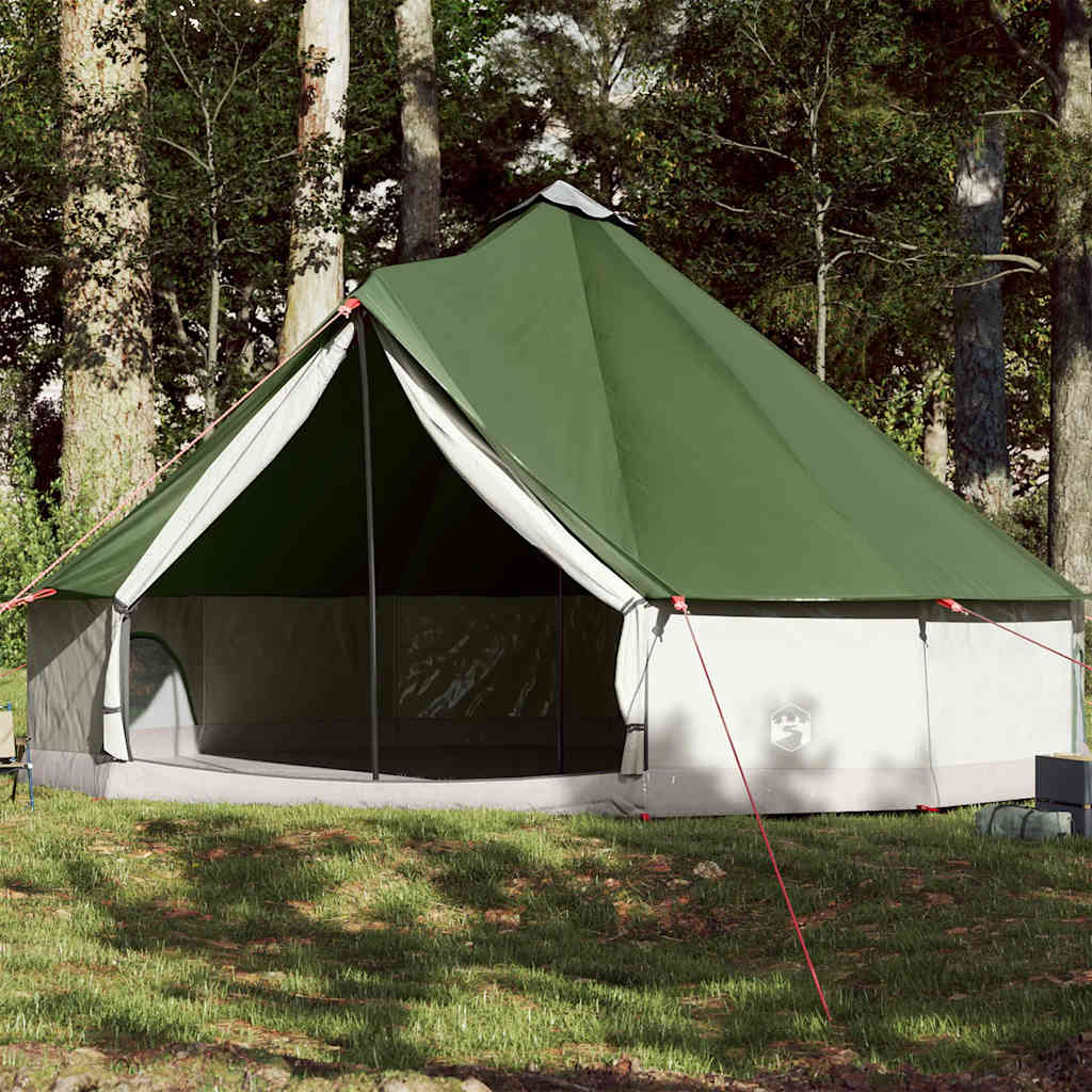 12-personers campingtelt vandtæt grøn