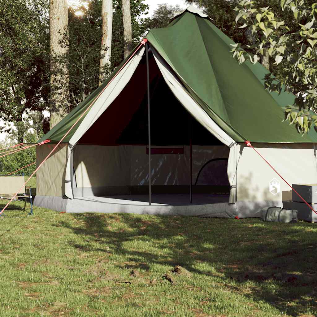 10-personers campingtelt vandtæt grøn