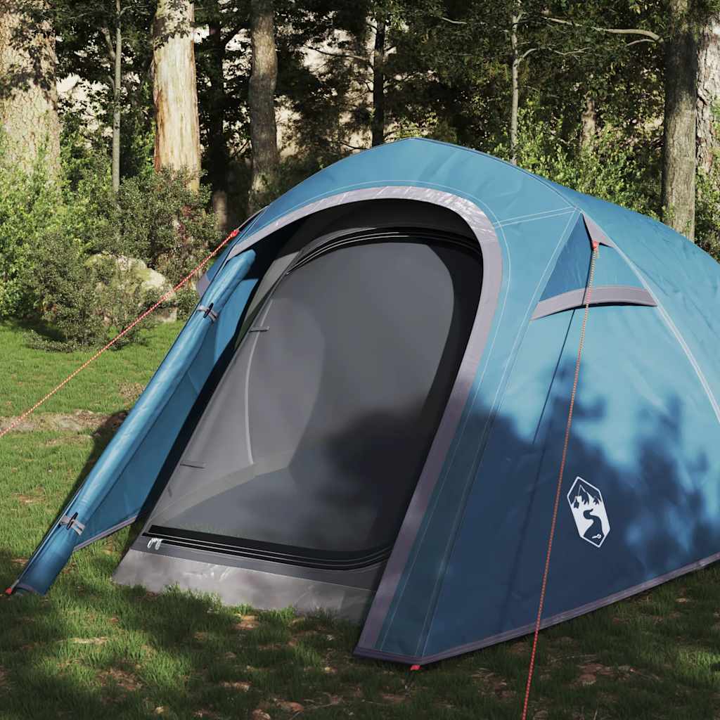 3-personers campingtelt vandtæt blå
