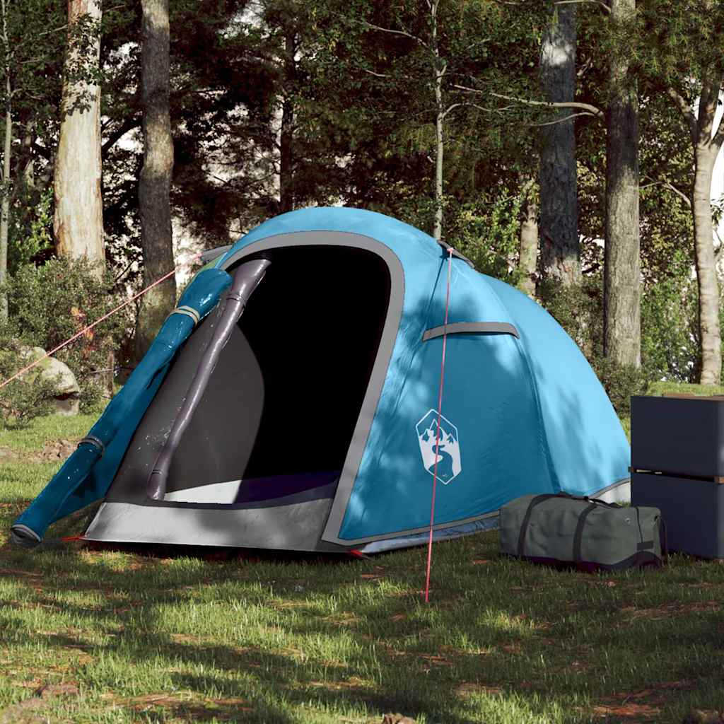 2-personers campingtelt vandtæt blå